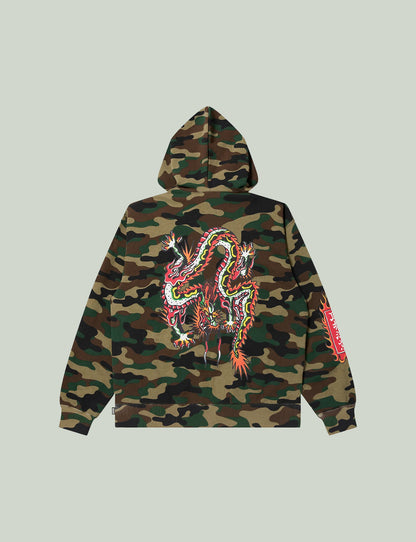UE SKULL MONEY DRAGON ZIP HOODIE