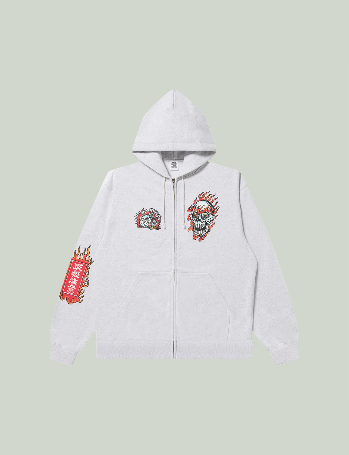 UE SKULL MONEY DRAGON ZIP HOODIE