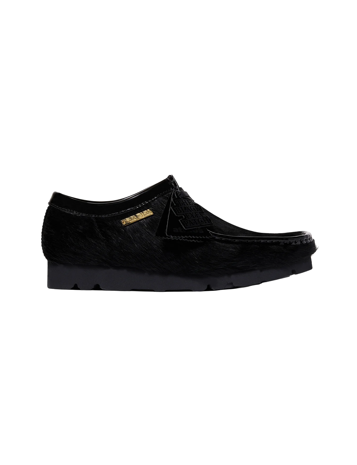 Clarks Wallabee Black Hair On BlackEyePatch atmos