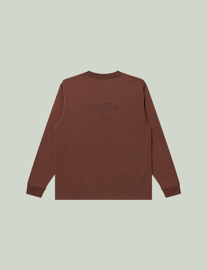 HWC SAME COLOR EMBROIDERED L/S TEE