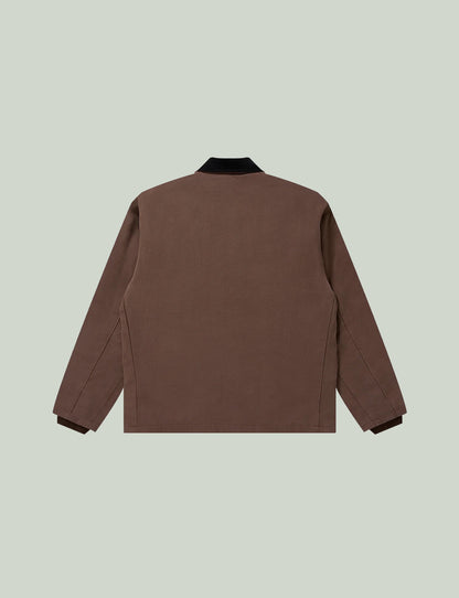 LEATHER PATCHED DUCK JACKET