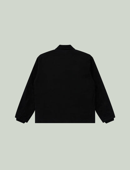 LEATHER PATCHED DUCK JACKET