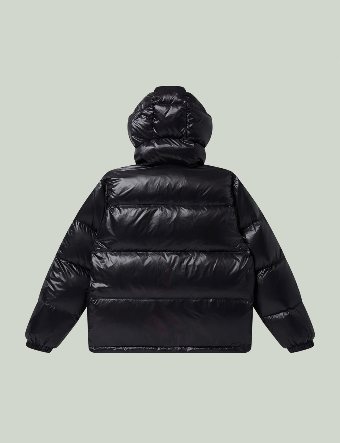 STENCIL LOGO HOODED DOWN JACKET