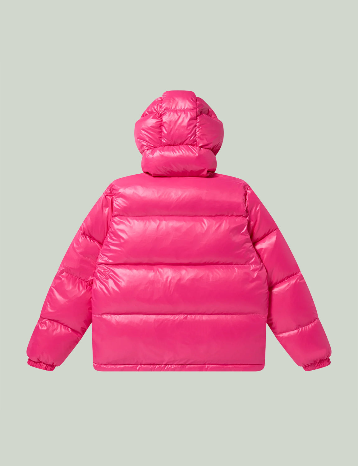 STENCIL LOGO HOODED DOWN JACKET