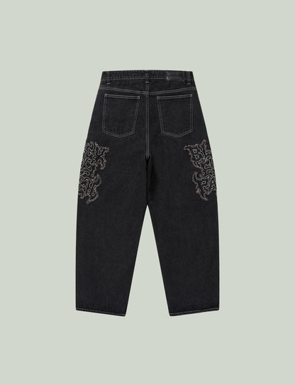 METAL LOGO EXTRA BAGGY JEANS