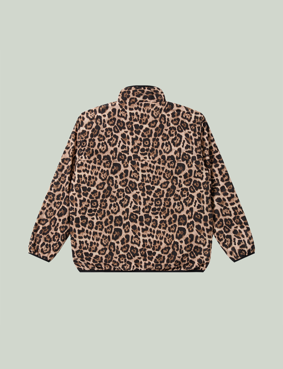 OG LABEL LEOPARD PATTERNED PULLOVER FLEECE