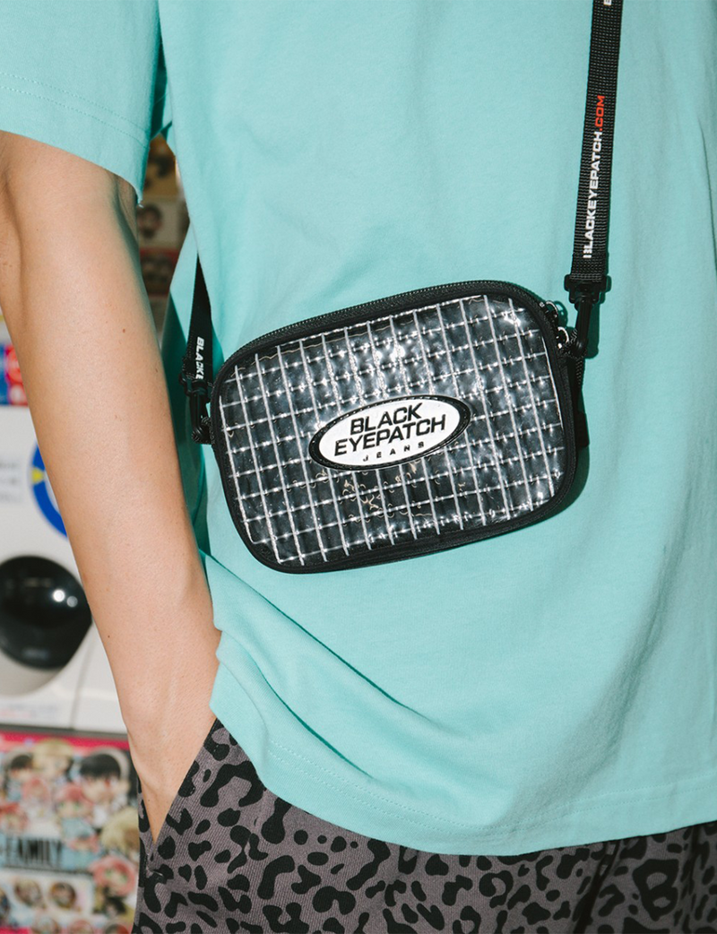 JEANS LOGO PVC SLING BAG