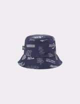SKETCHED LOGOS BUCKET HAT