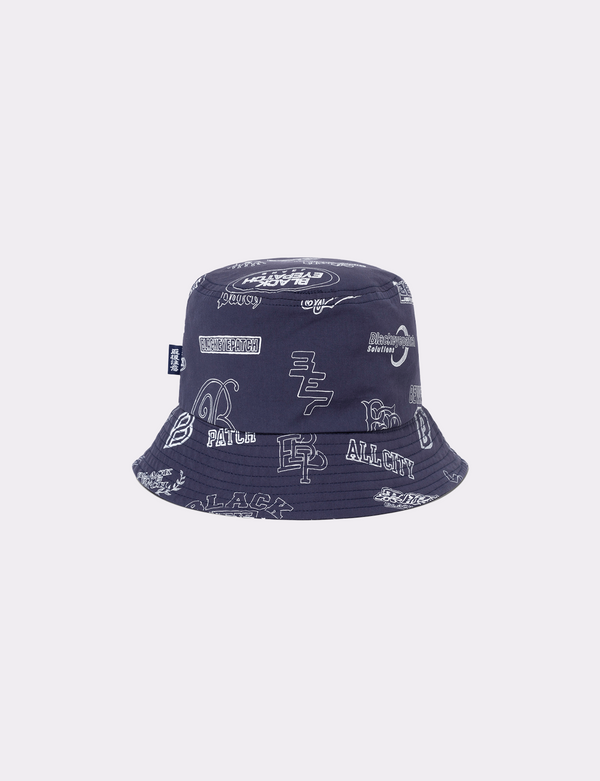 SKETCHED LOGOS BUCKET HAT