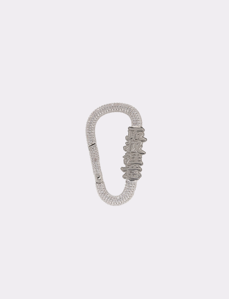HANDLE WITH CARE RHINESTONE CARABINER