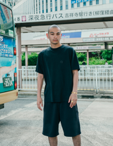 PIGMENT DYED SMALL OG LABEL SWEAT SHORTS
