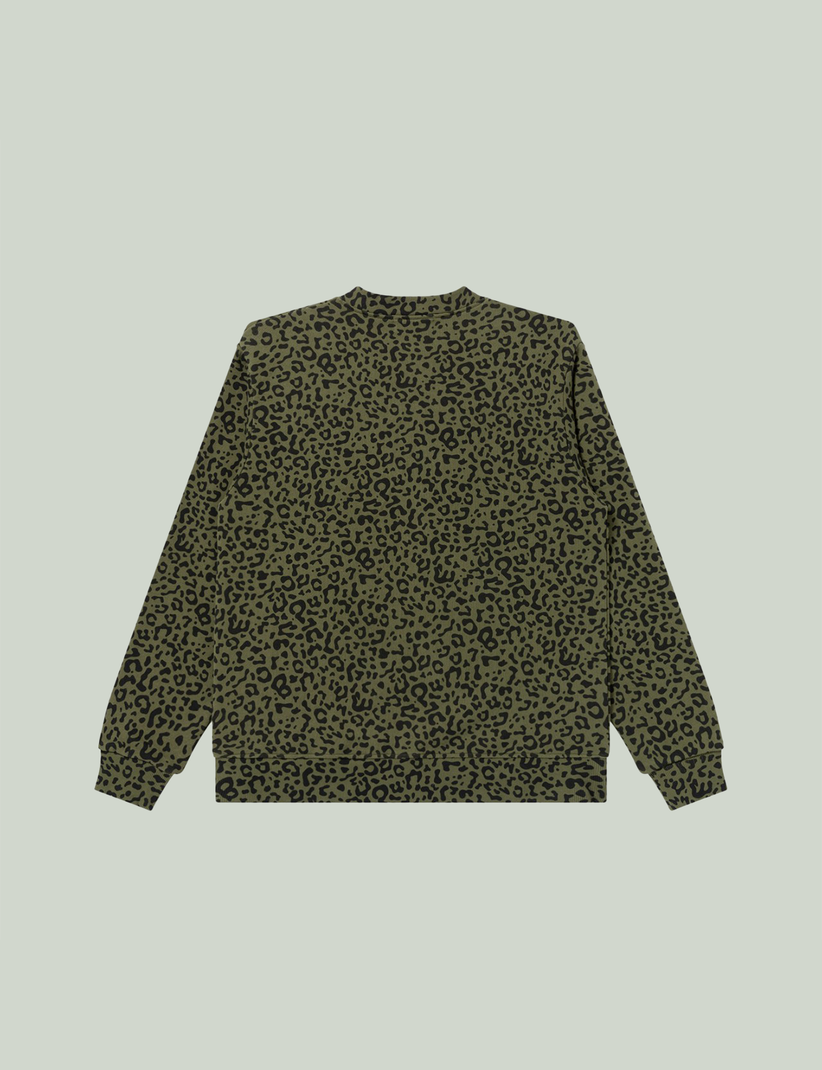 OE LOGO LEOPARD PATTERNED CARIDIGAN