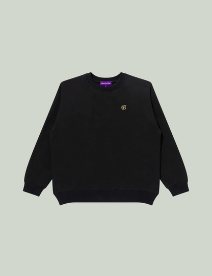 SMALL B EMBLEM RAGLAN CREW SWEAT