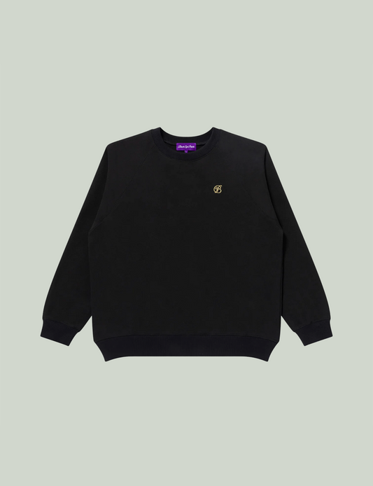 SMALL B EMBLEM RAGLAN CREW SWEAT