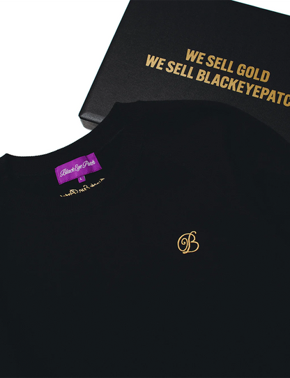 SMALL B EMBLEM RAGLAN CREW SWEAT