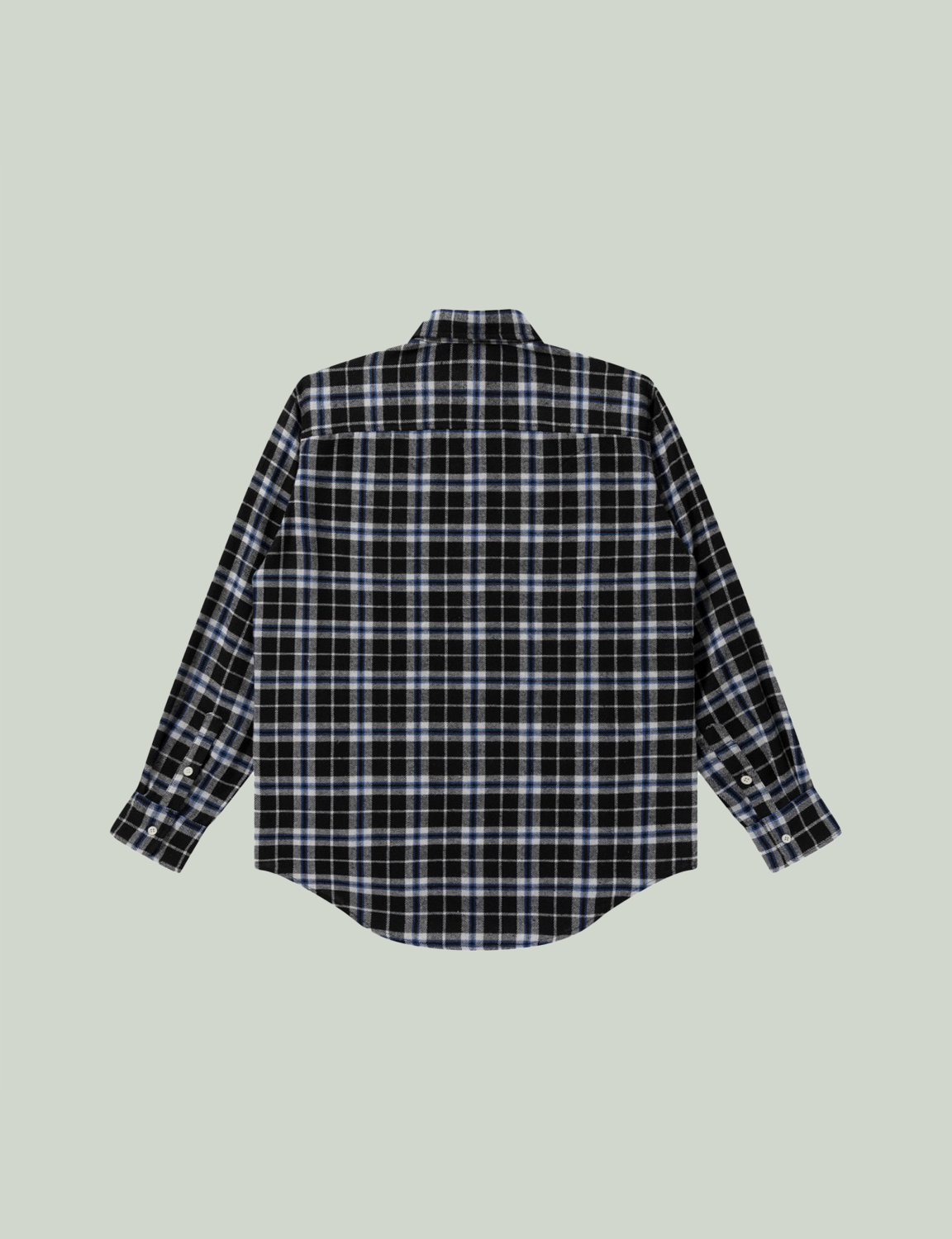 B EMBLEM FLANNEL SHIRT