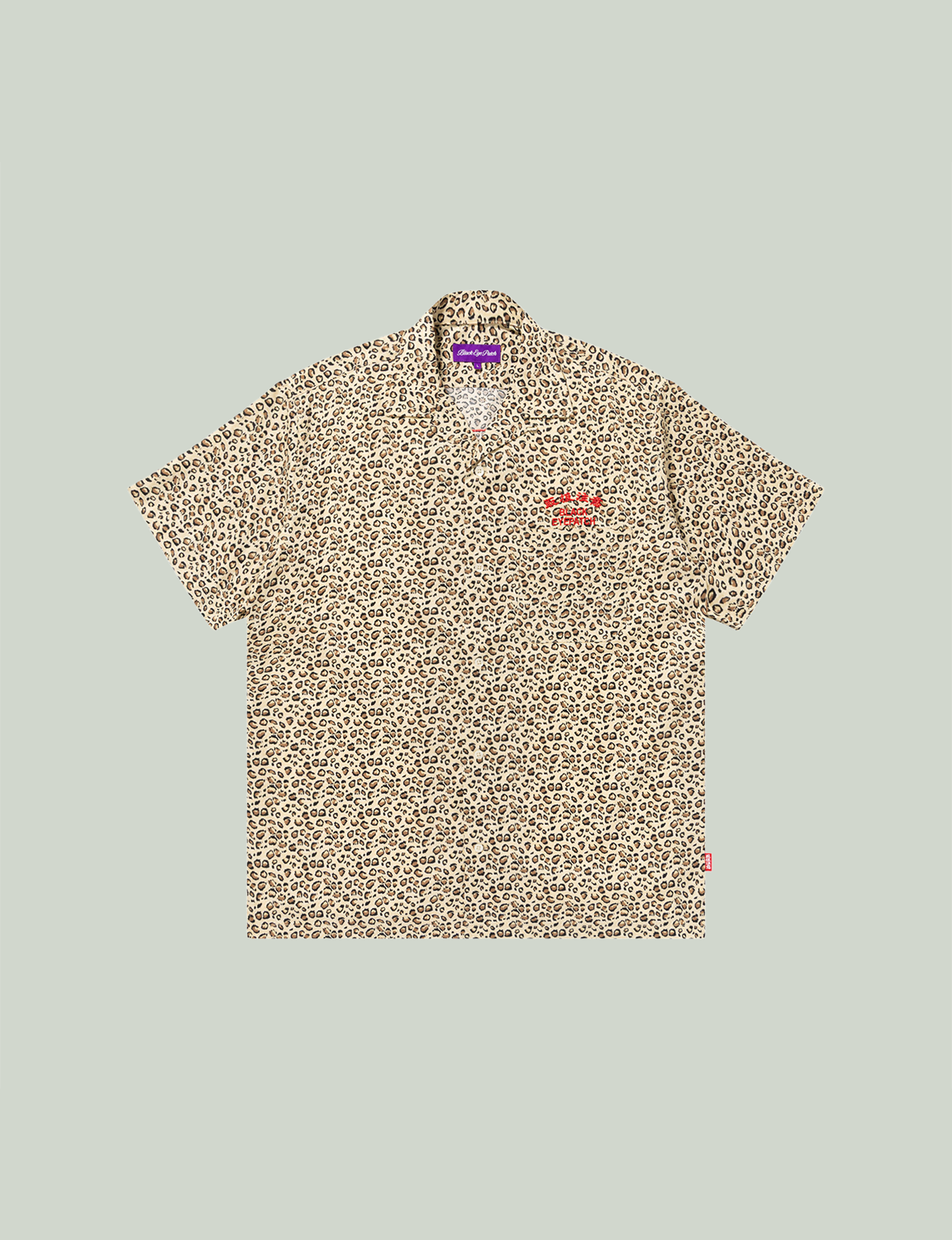 Black Eye Patch♡ LEOPARD HWC OPEN COLLARED S/S SHIRT BlackEyePatch - LEOPARD HWC OPEN COLLARED S/S SHIRT – The