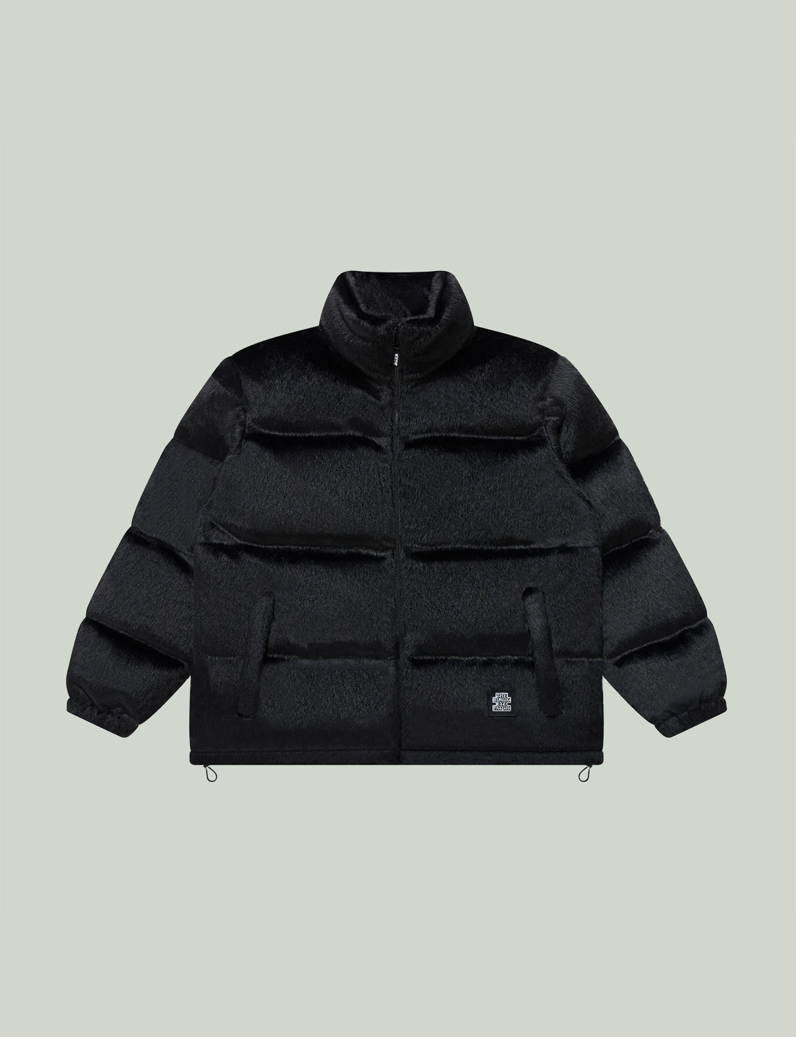 OG LABEL FAUX FUR DOWN JACKET