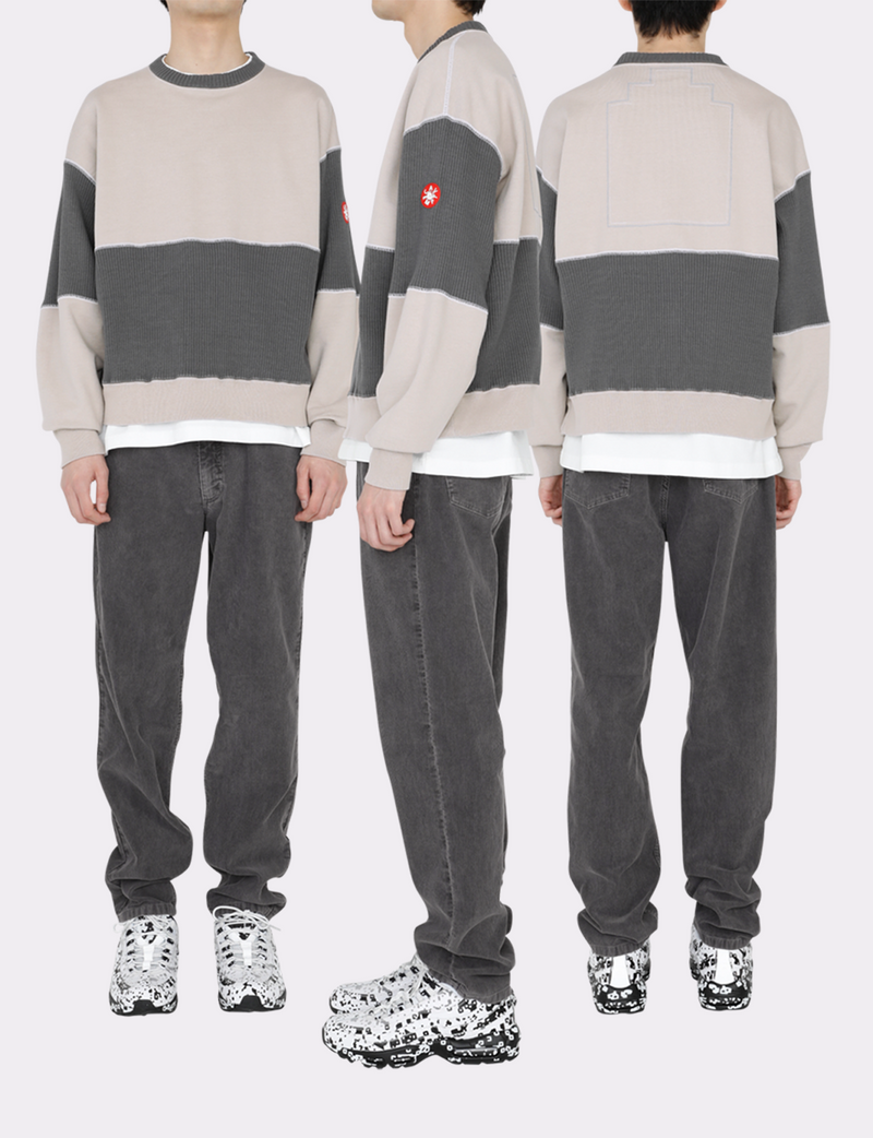 WIDE RIB CUT CREW NECK #2