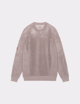 SIDE RIB LOOSE NET KNIT