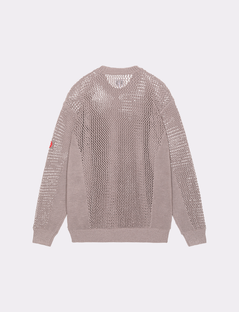 SIDE RIB LOOSE NET KNIT