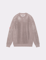 SIDE RIB LOOSE NET KNIT