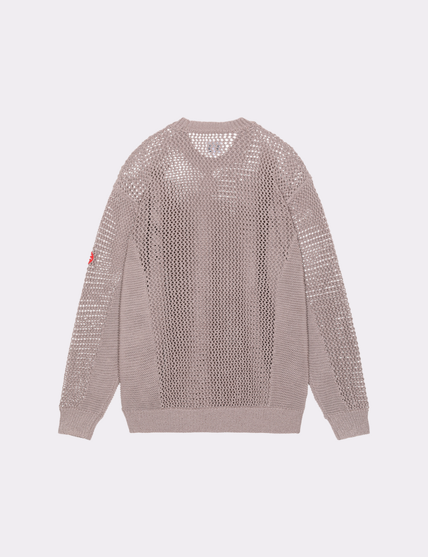 SIDE RIB LOOSE NET KNIT