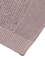 SIDE RIB LOOSE NET KNIT