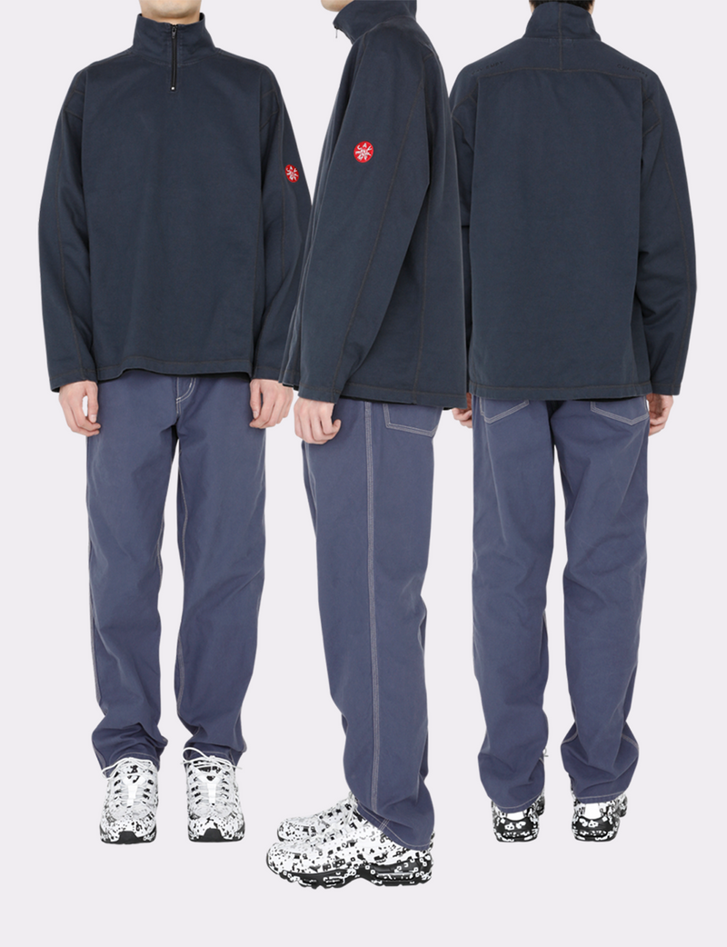 OVERDYE HALF ZIP TURTLE LONG SLEEVE T