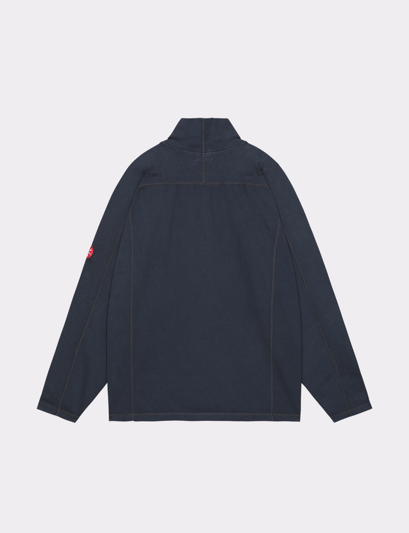 OVERDYE HALF ZIP TURTLE LONG SLEEVE T