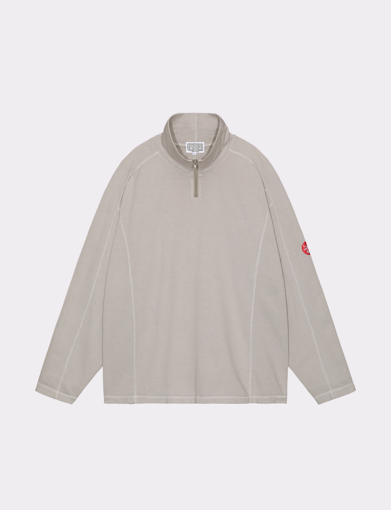 OVERDYE HALF ZIP TURTLE LONG SLEEVE T