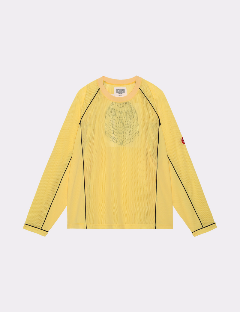 MESH RAGLAN COLOUR LONG SLEEVE T