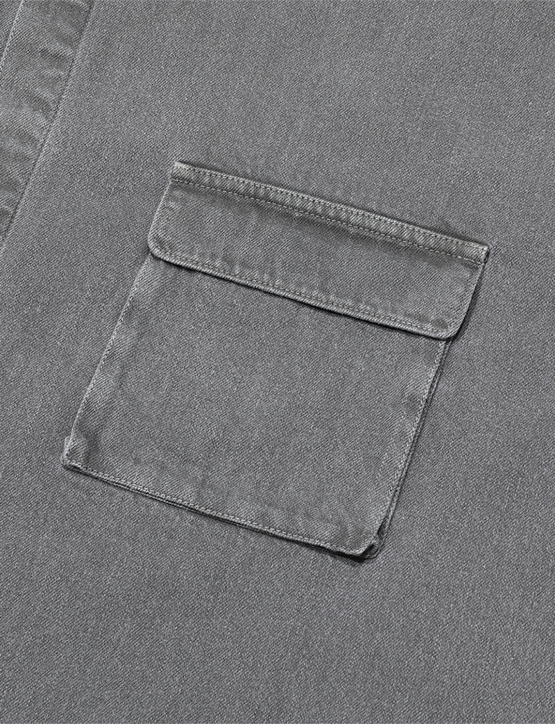 OVERDYE COLOUR DENIM BIG SHIRT