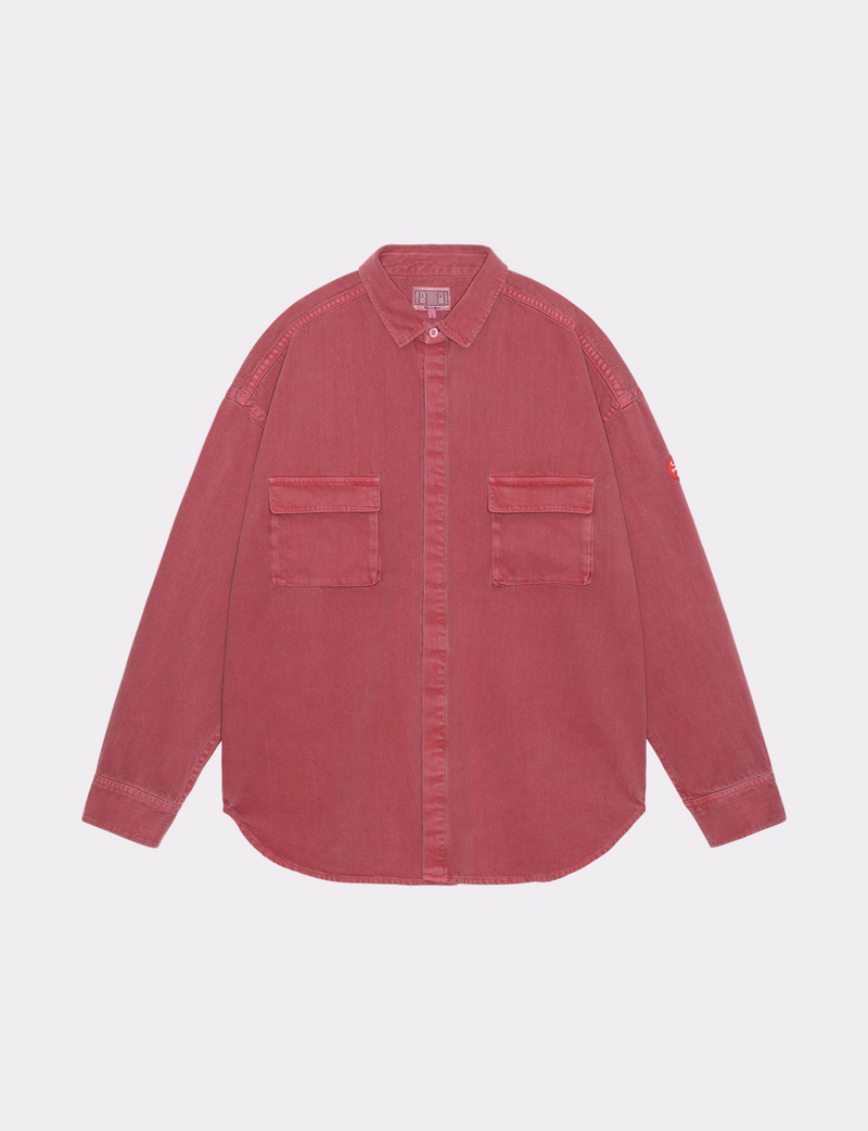 OVERDYE COLOUR DENIM BIG SHIRT