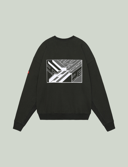 WASHED DIMENSIONS CREW NECK