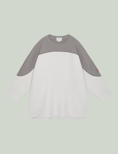 GAUZE FB CREW NECK