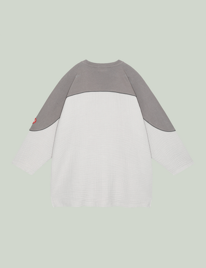 GAUZE FB CREW NECK