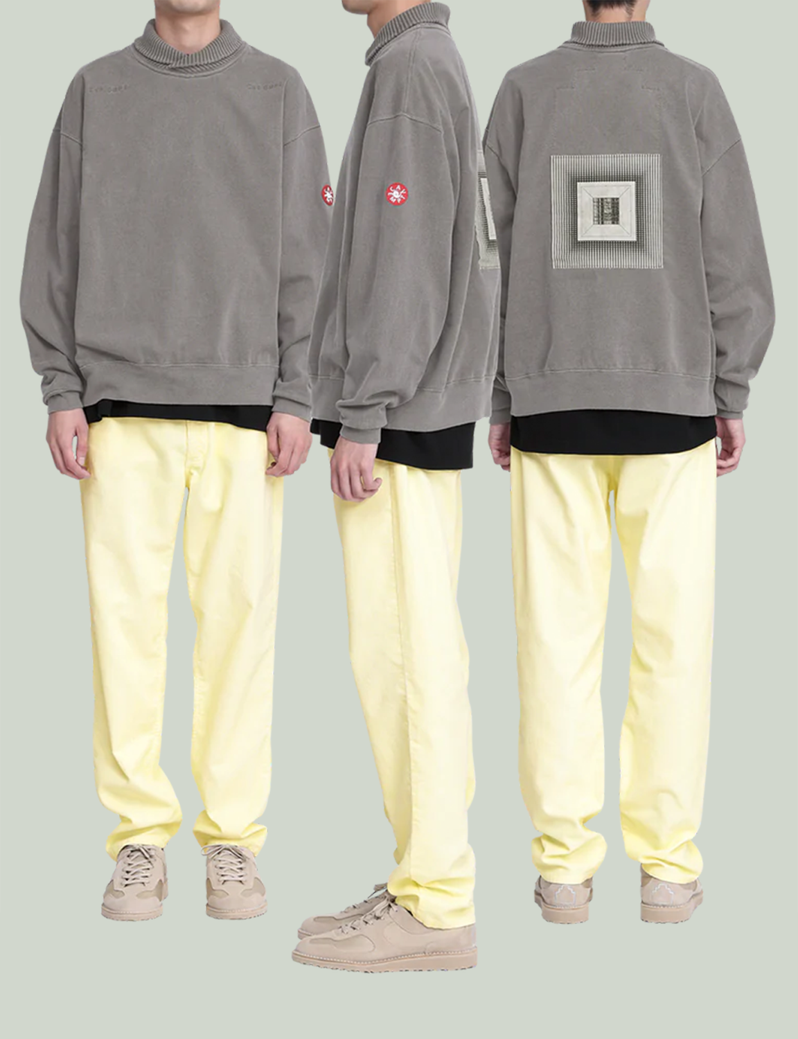 OVERDYE OVERLAP LIGHT CREW NECK