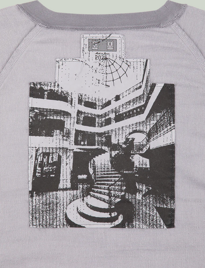 OVERDYE RAGLAN GAUZE LONG SLEEVE
