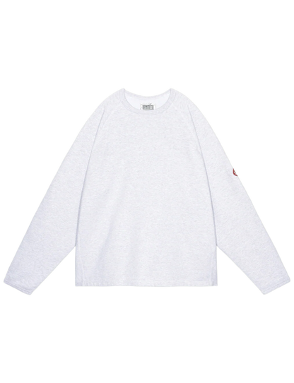 HALF PANEL RIB CREW NECK