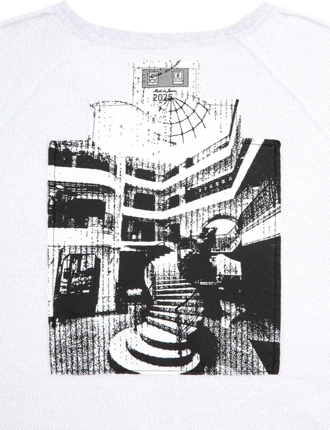 HALF PANEL RIB CREW NECK