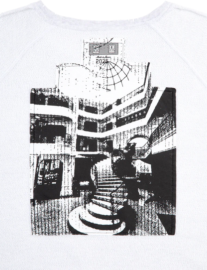 HALF PANEL RIB CREW NECK