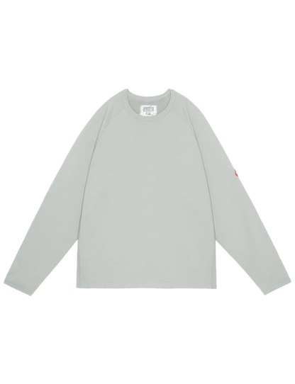 HALF PANEL RIB CREW NECK