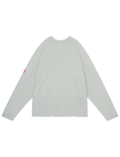 HALF PANEL RIB CREW NECK