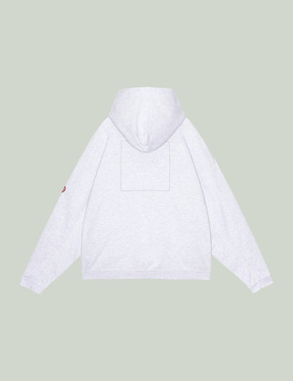 SOLID LOOSE ZIP HOODY