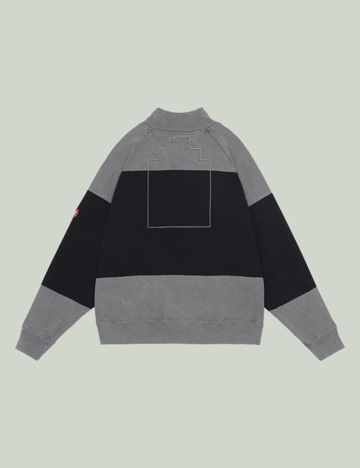 OVERDYE STRIPE HALF ZIP