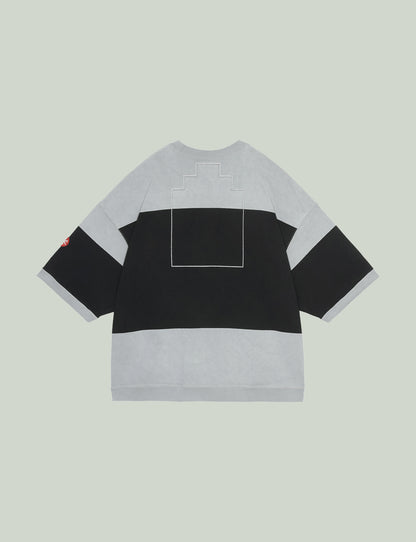 OVERDYE STRIPE SHORT SLEEVE CREW NECK