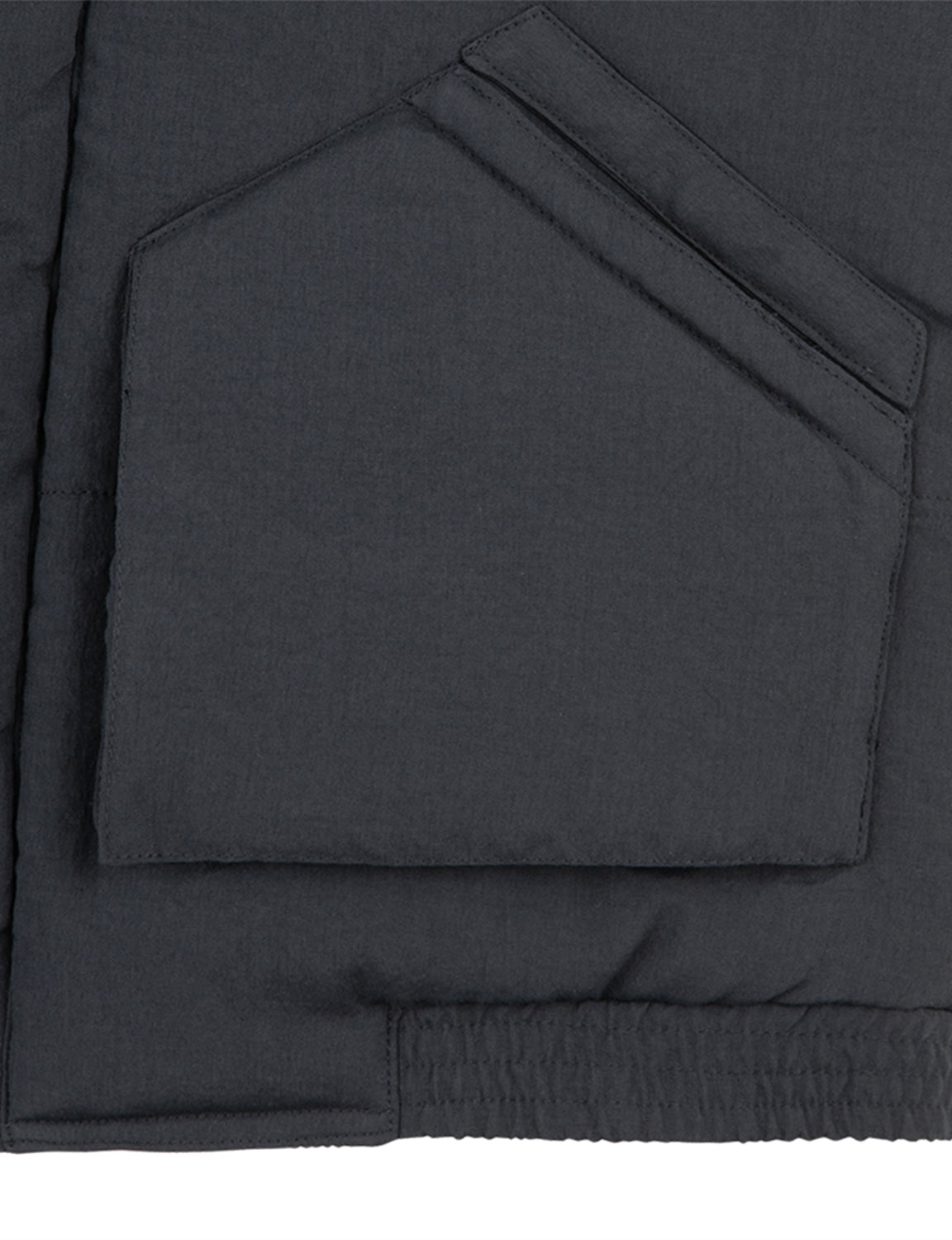 DIAGONAL FLAP PUFF JACKET