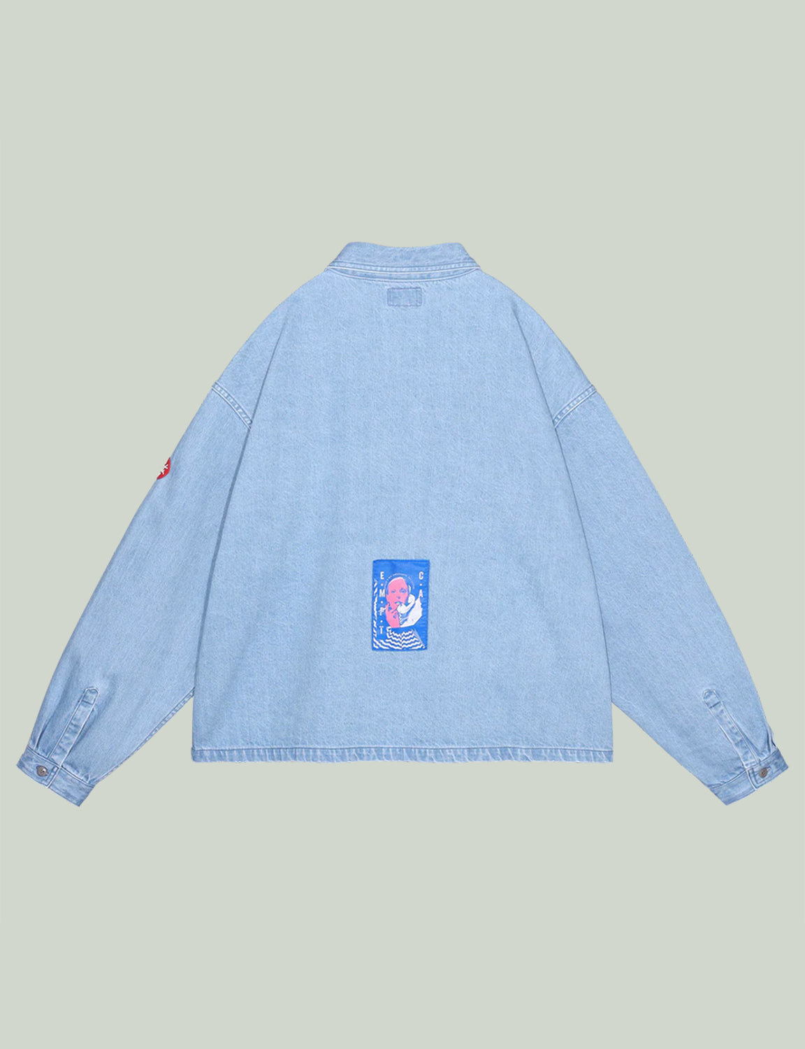 WASHED DENIM SHORT SHIRT JACKET