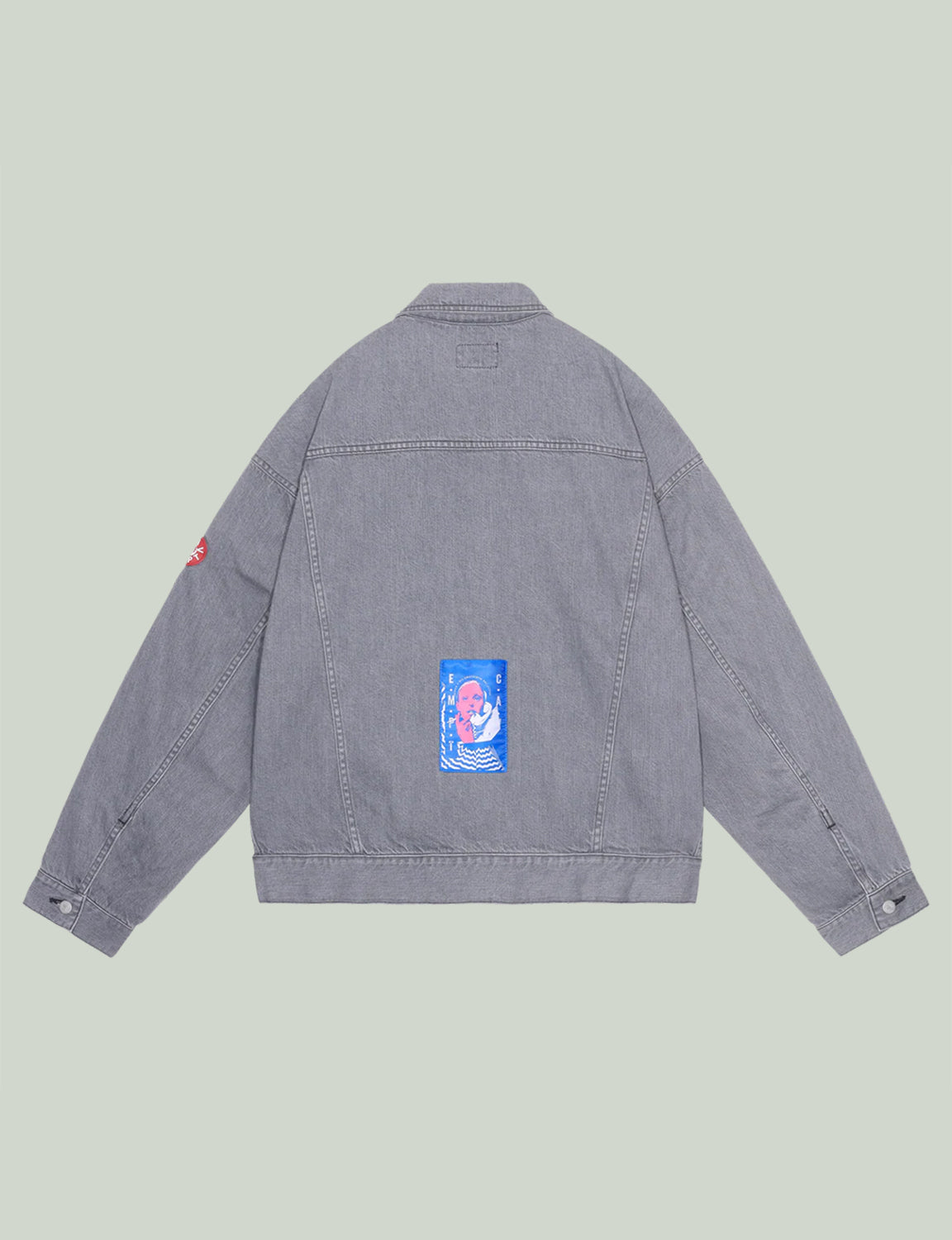 WASHED BLACK DENIM TRUCKER JACKET